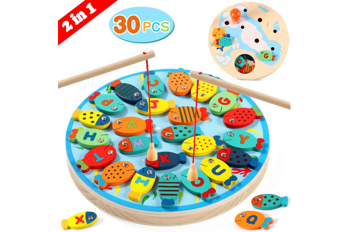 Juego de Pesca 30 PCS Alfabeto Magnético